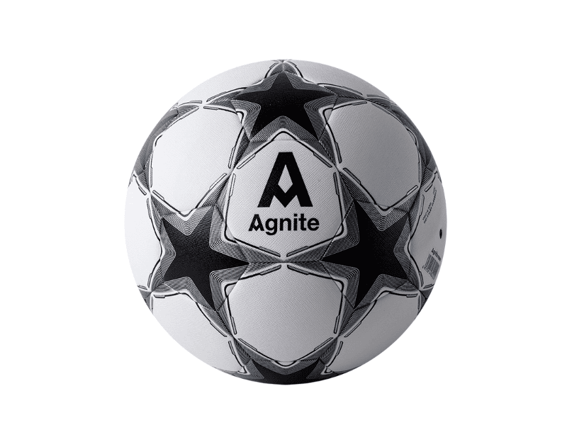 AGNITE Lopta za fudbal F1231, Belo - crna