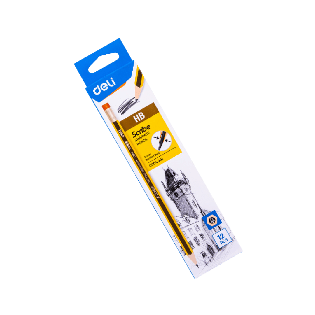 DELI Grafitne olovke EC004-HB, HB,12 komada