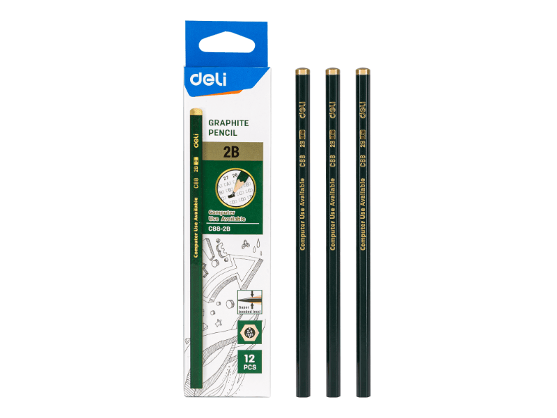 DELI Grafitne olovke EC88-2B, 2B,12 komada