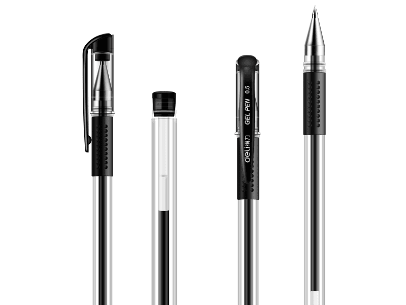 DELI Hemijska olovka E6600, 0.5mm, Crna