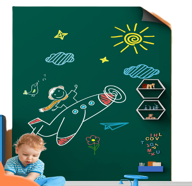 DELI Tabla 60x90cm, Magnetna i samolepljiva, Zelena