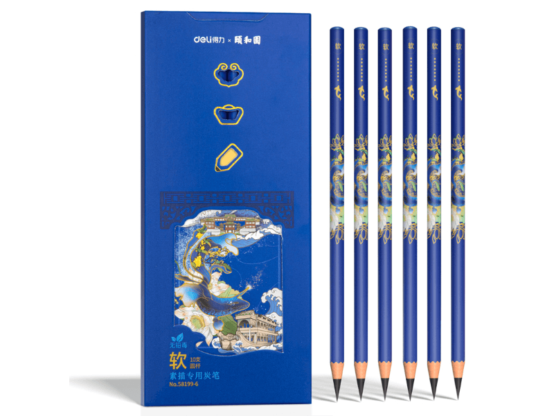 DELI Ugalj u olovci 1/10 58199-6, Meki