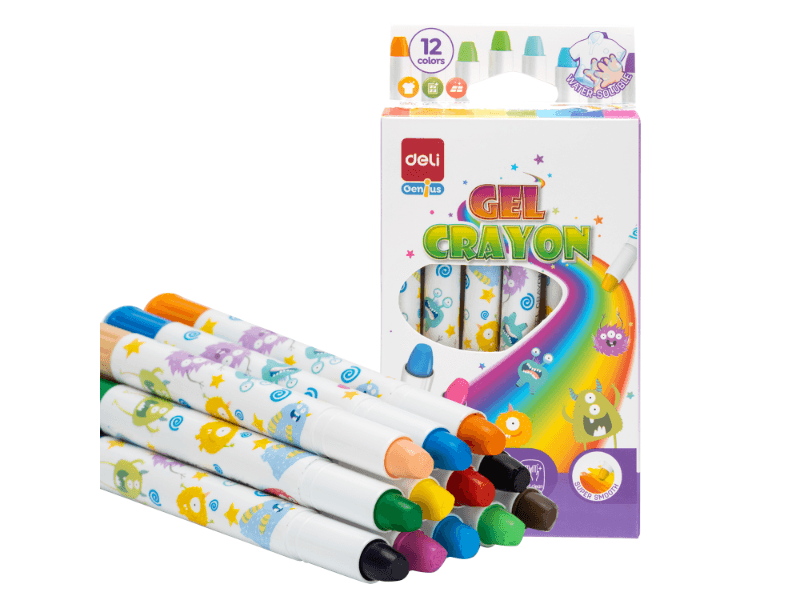 DELI Voštene boje Genius gel EC211-12, 8-11 mm, 12 komada