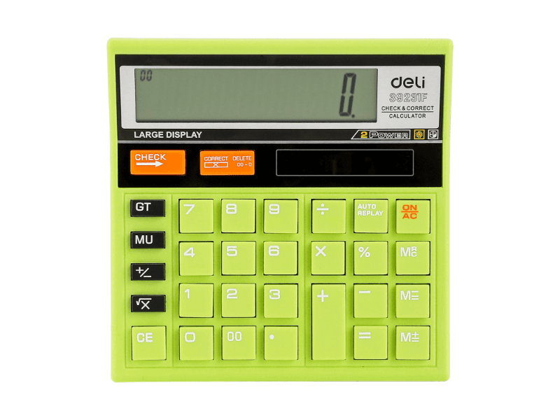 DELI Kalkulator E39231F, Zeleni