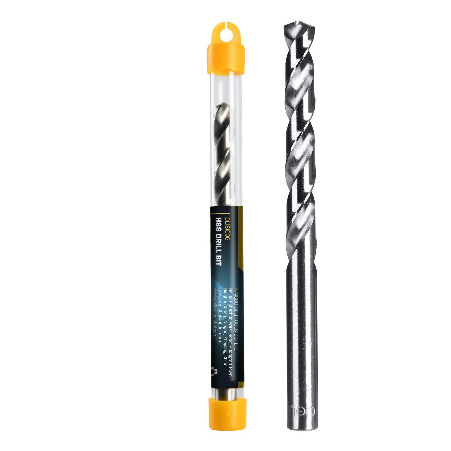 DELI Burgija spiralna HSS EDL16100G, Za metal, 10.0 mm, 1 komad