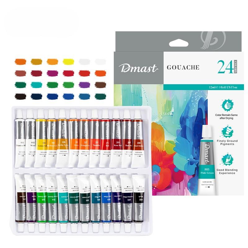 Dmast Set tempera EC320-24, 12ml, 24 komada