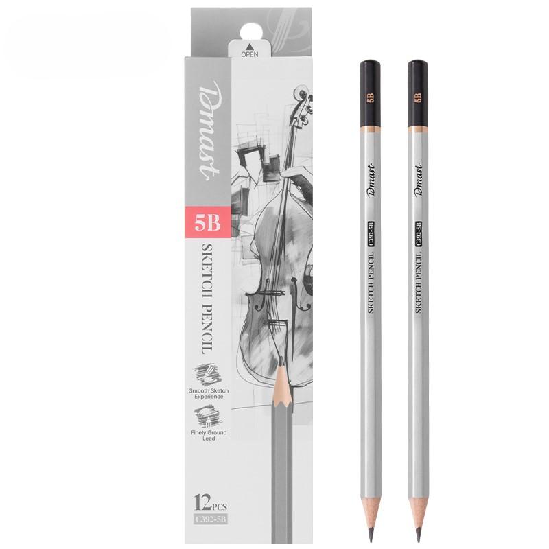 Dmast Set grafitnih olovaka za skiciranje 5B EC392-5B, 12 komada