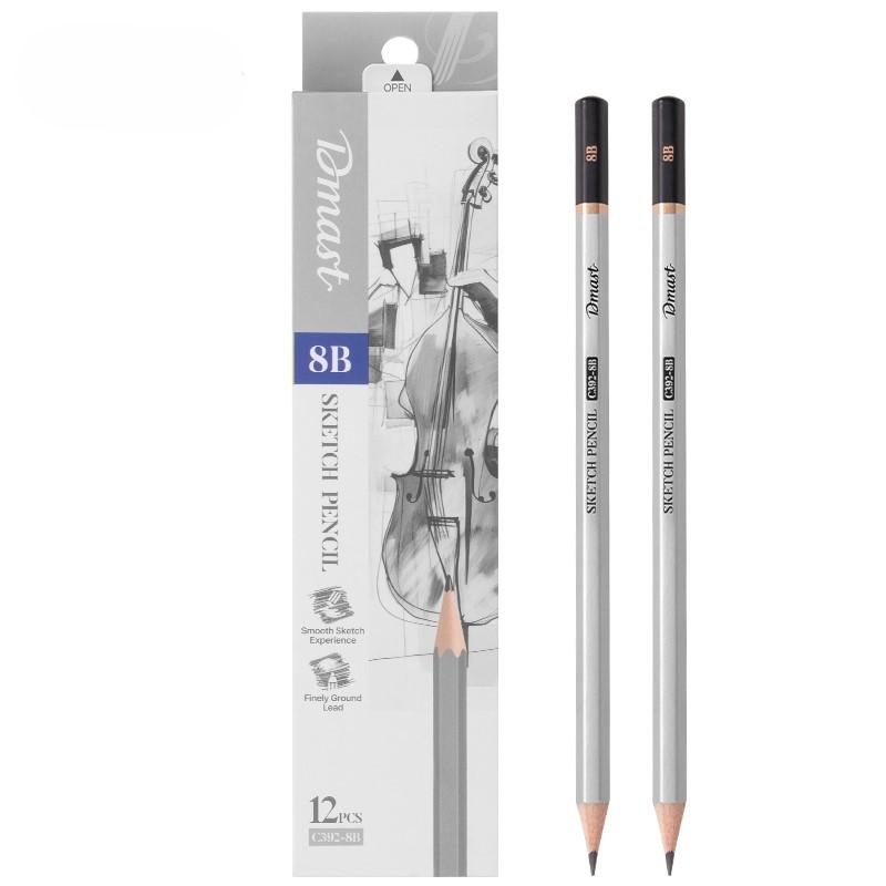 Dmast Set grafitnih olovaka za skiciranje 8B EC392-8B, 12 komada