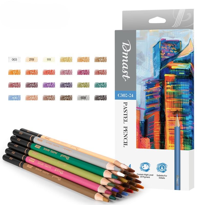 Dmast Set pastelnih olovaka EC302-24, 24 komada