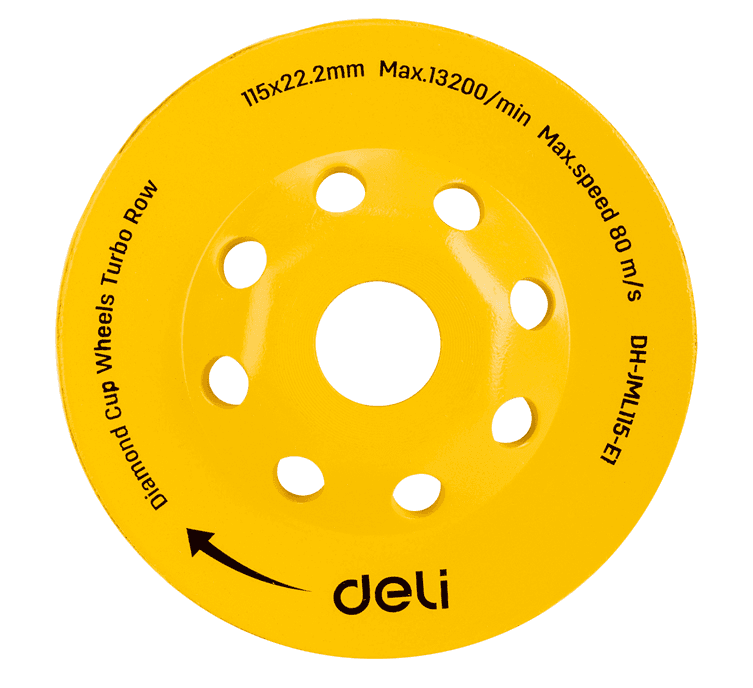 DELI ALATI Dijamantska brusna ploča Turbo EDH-JML115-E1, 115mm