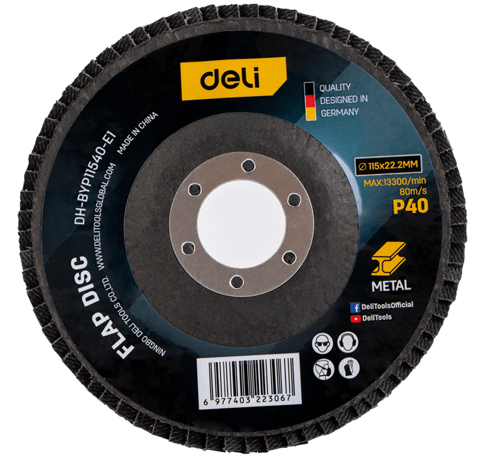 DELI ALATI Lamelarni brusni disk al EDH-BYP11540-E1, 115 mm g40