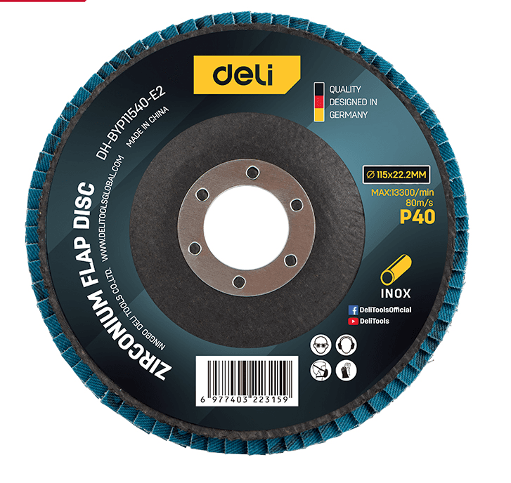 DELI ALATI Lamelarni brusni disk za inox/metal EDH-BYP11540-E2, 115 mm g40