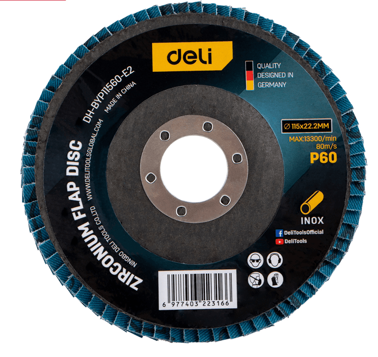 DELI ALATI Lamelarni brusni disk za inox/metal EDH-BYP11560-E2, 115 mm g60