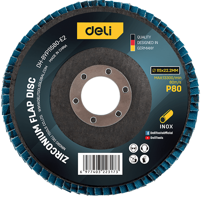 DELI ALATI Lamelarni brusni disk za inox/metal EDH-BYP11580-E2, 115 mm g80