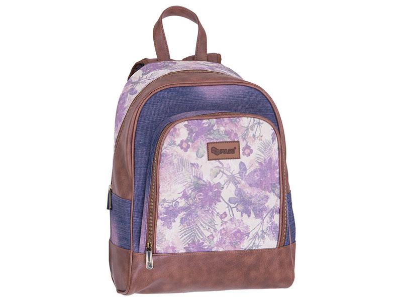 PULSE Ranac Jeans Floral, Braon - teget