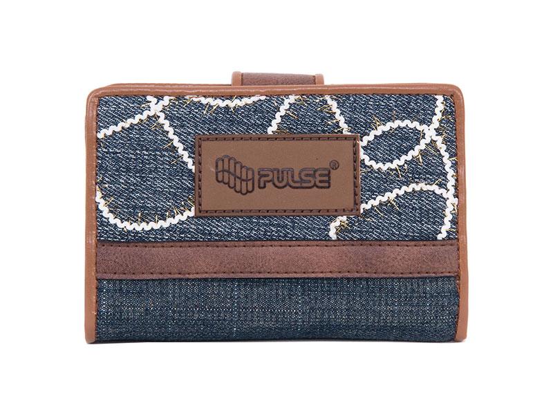 PULSE Novčanik Jeans Glossy, Teget