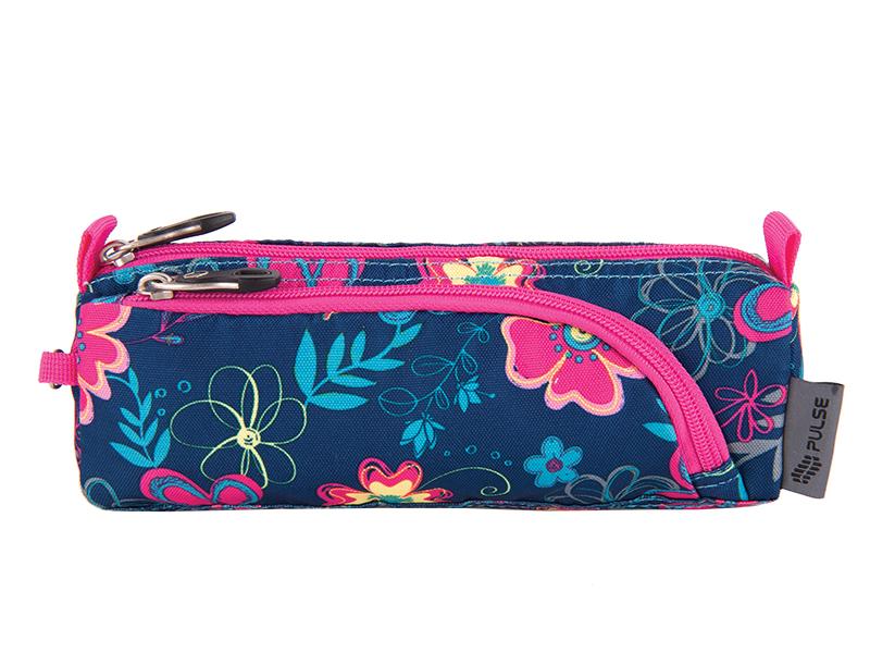 PULSE Pernica za devojčice TEENS CUTE FLOWERS 121837 tamnoplavo-roze