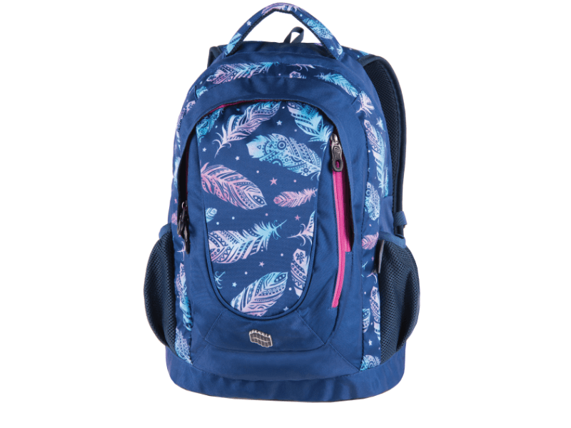 PULSE Školski ranac za devojčice MUSIC FEATHER plavi