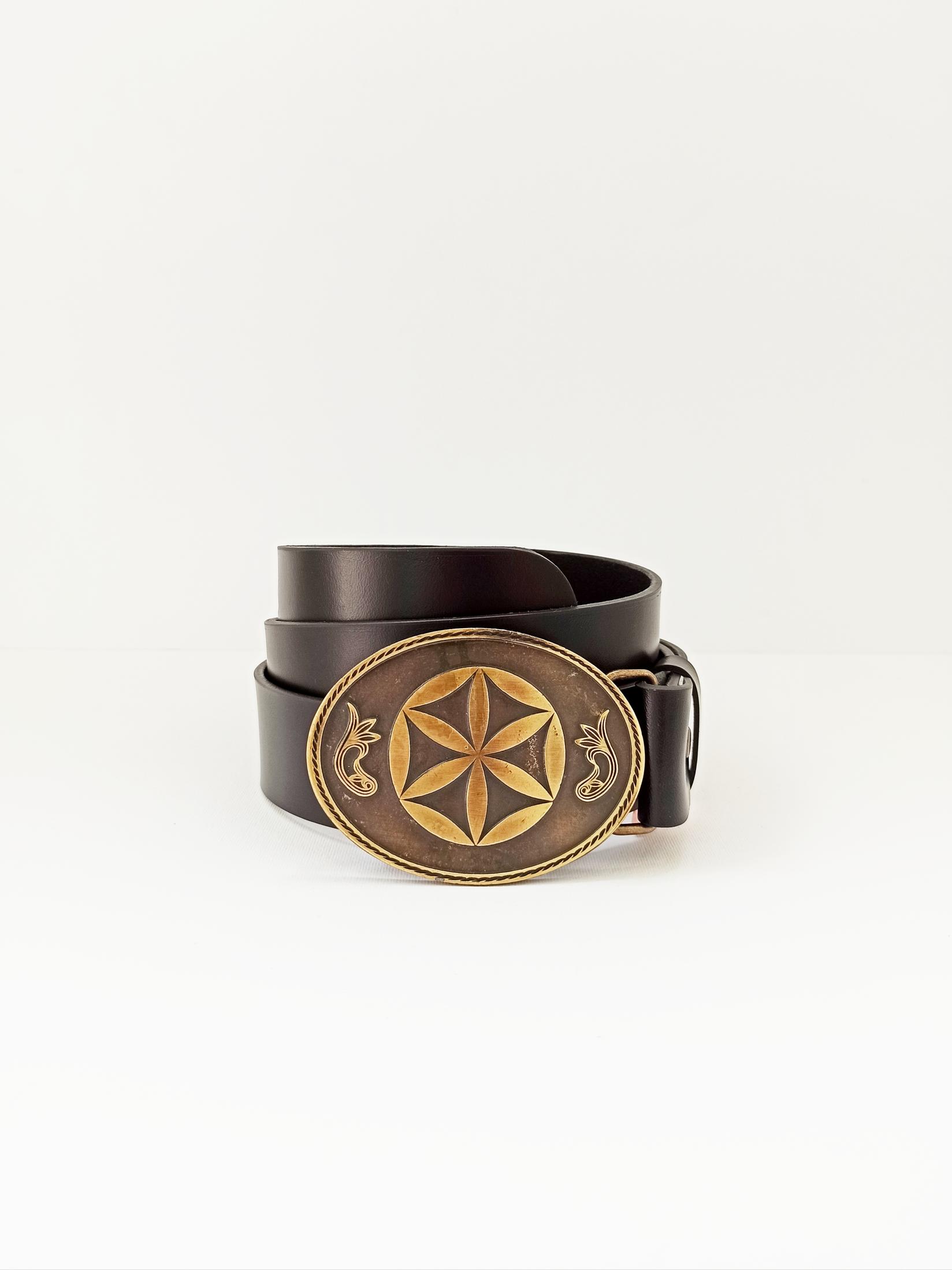 ROD Kaiš sa šnalom Perunika, Kožni, 135cm, Crni