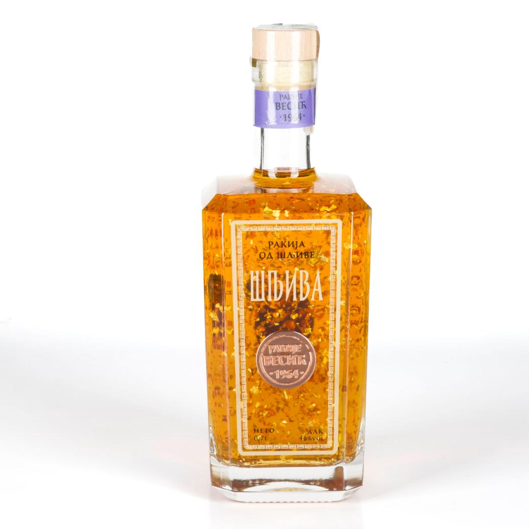 RAKIJE VESIĆ Rakija od šljive exluziva, Zlatna, 0.7