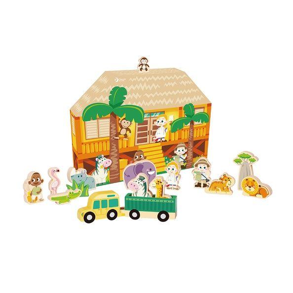 CLASSIC WORLD Drveni set Divlje životinje