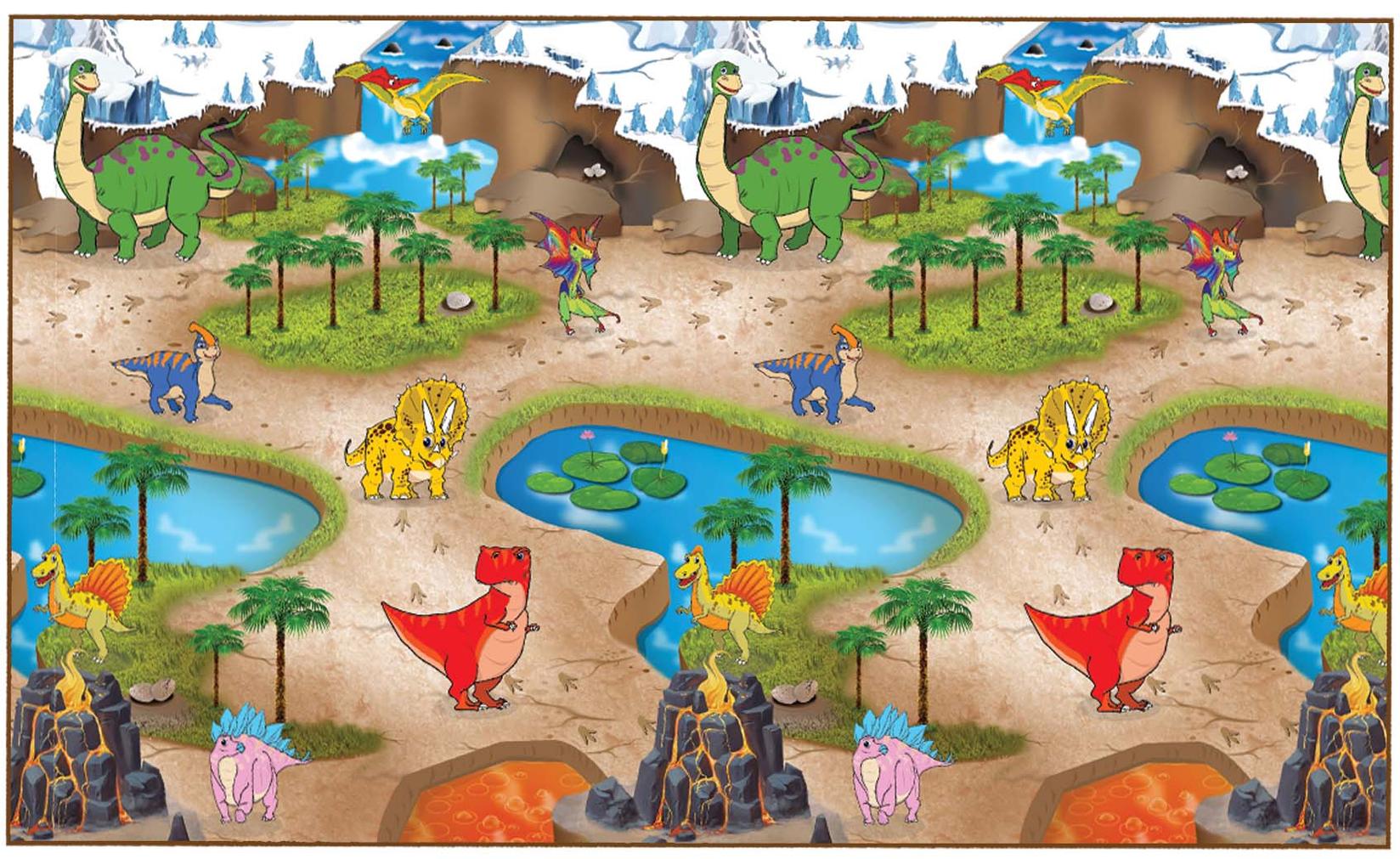 Selected image for ROLLMATZ Podloga za igranje Zemlja Dinosaurusa 200 x 120cm