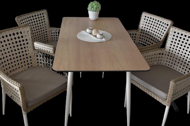 RATTAN SEDIA Garnitura Hope + Sto Nora