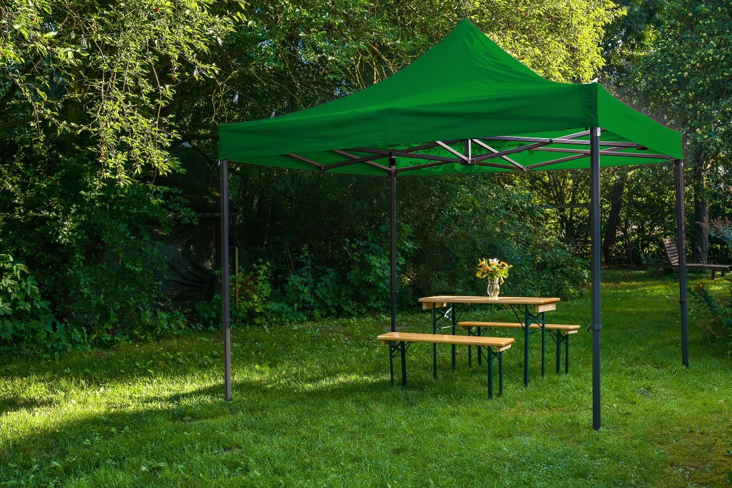 Paviljon, Sklopivi, 3x3m, Zeleni