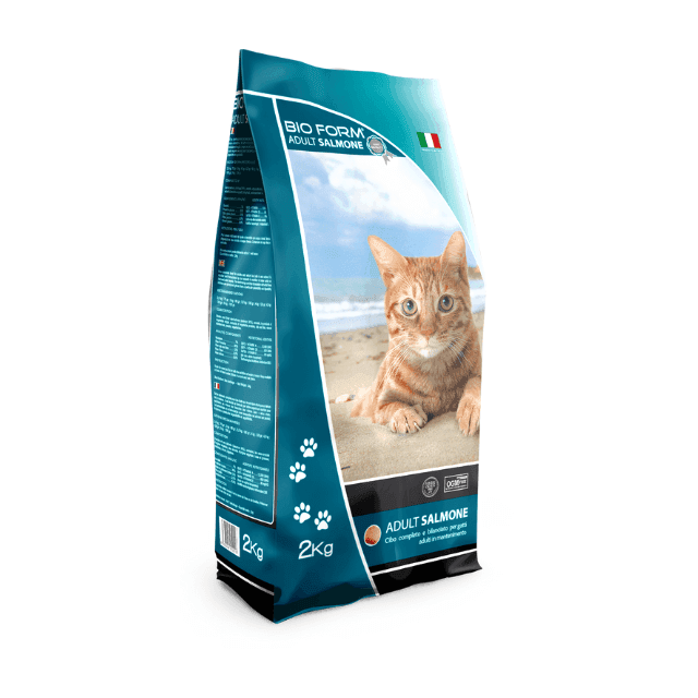 Selected image for BIO FORM Hrana za mačke 2kg Adult losos 30/12