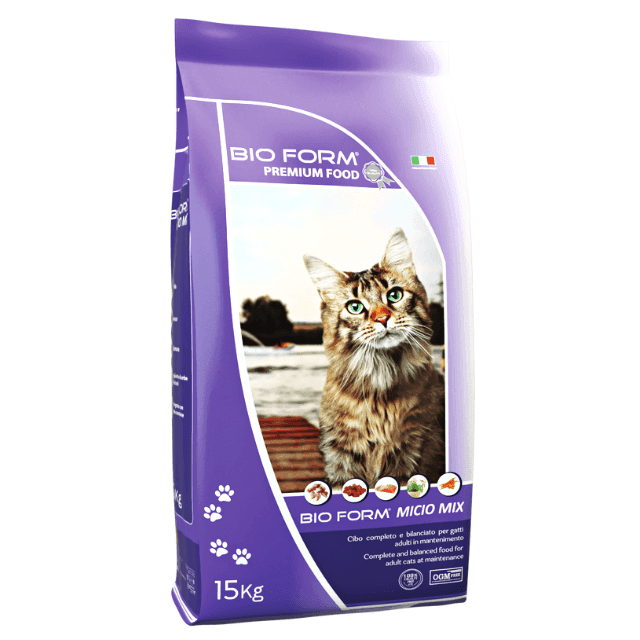 BIO FORM Hrana za mačke 15kg Micio Mix  28/12
