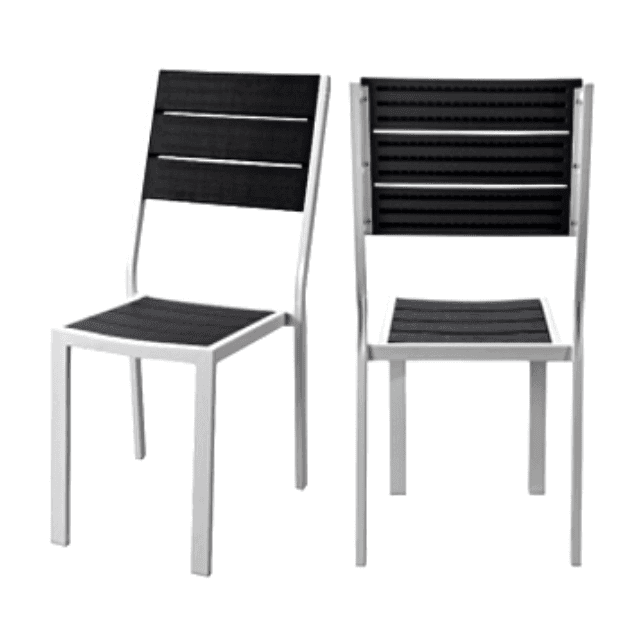 Plastična stolica tamnosiva