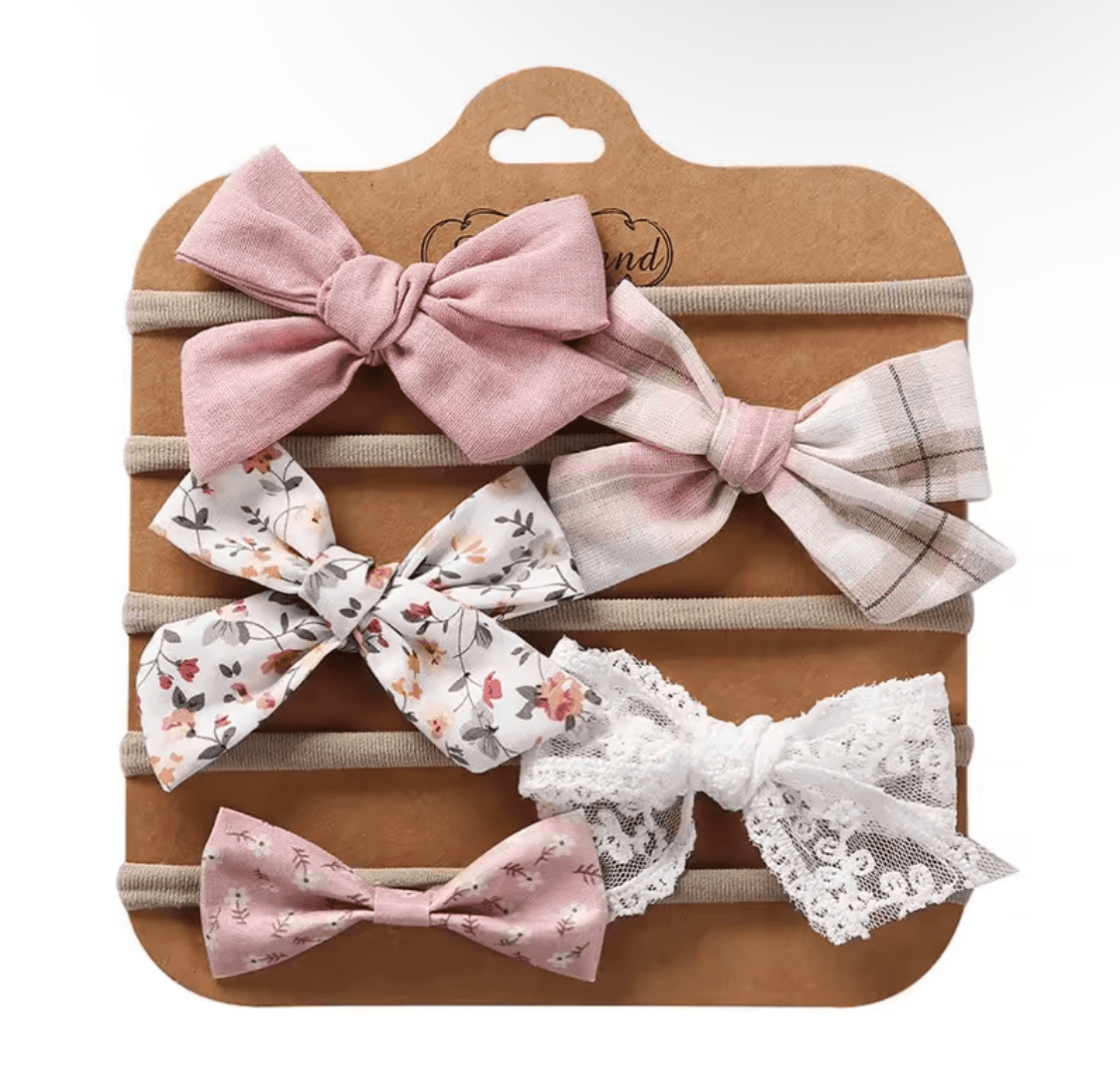 Seemly Toys Set trakica za kosu za bebe, 5 komada, Prljavoroze