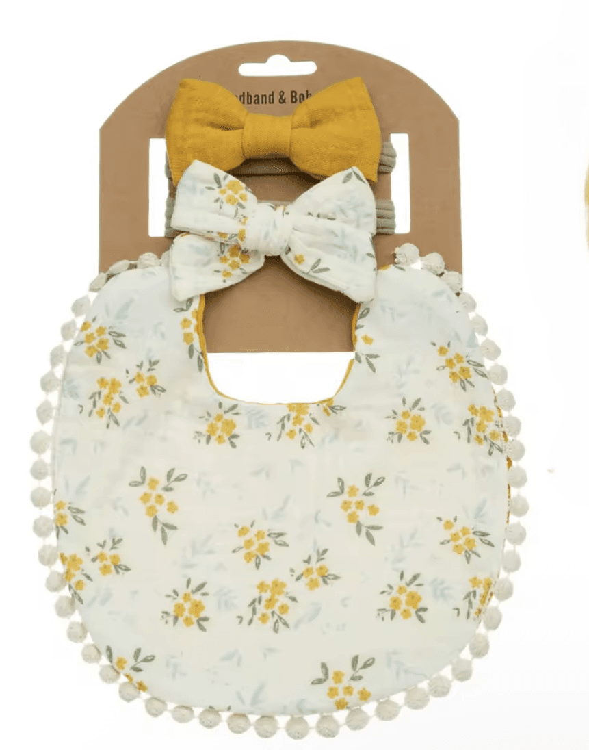 Seemly Toys Set portikla i trake za kosu za bebe, 3 komada, Narandžasti