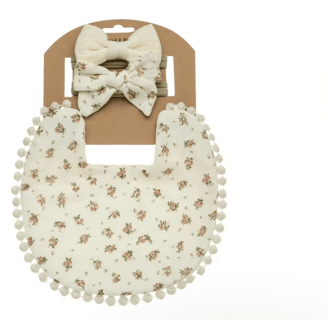 Seemly Toys Set portikla i trake za kosu za bebe, 3 komada, Bež