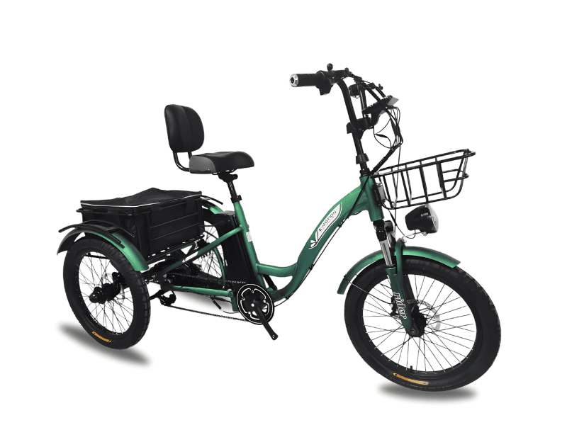 E MOTION Električni tricikl Rider, 20", Zeleni