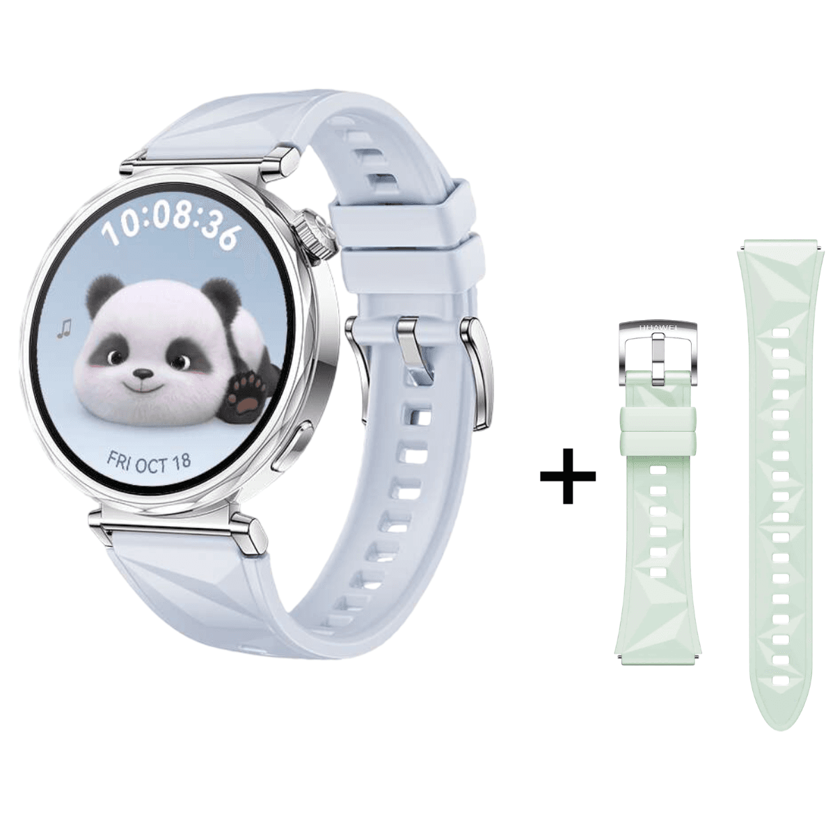 HUAWEI GT 5 Pametni sat, 42mm, Plavi + Huawei Narukvica za pametni sat, Fluoroelastomer Strap, 18 mm, Menta