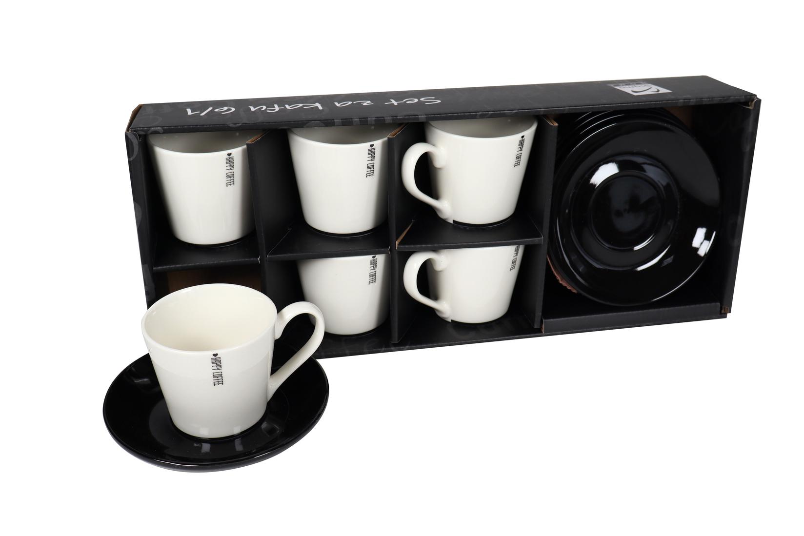 SIGMA Set  šoljica za kafu 180ml 6/1 porcelan rxg-n24106c, Beli