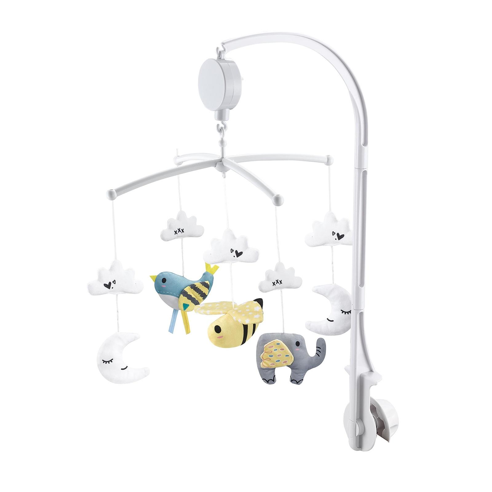 CHIPOLINO Muzička vrteška za krevetac Bee, Bela