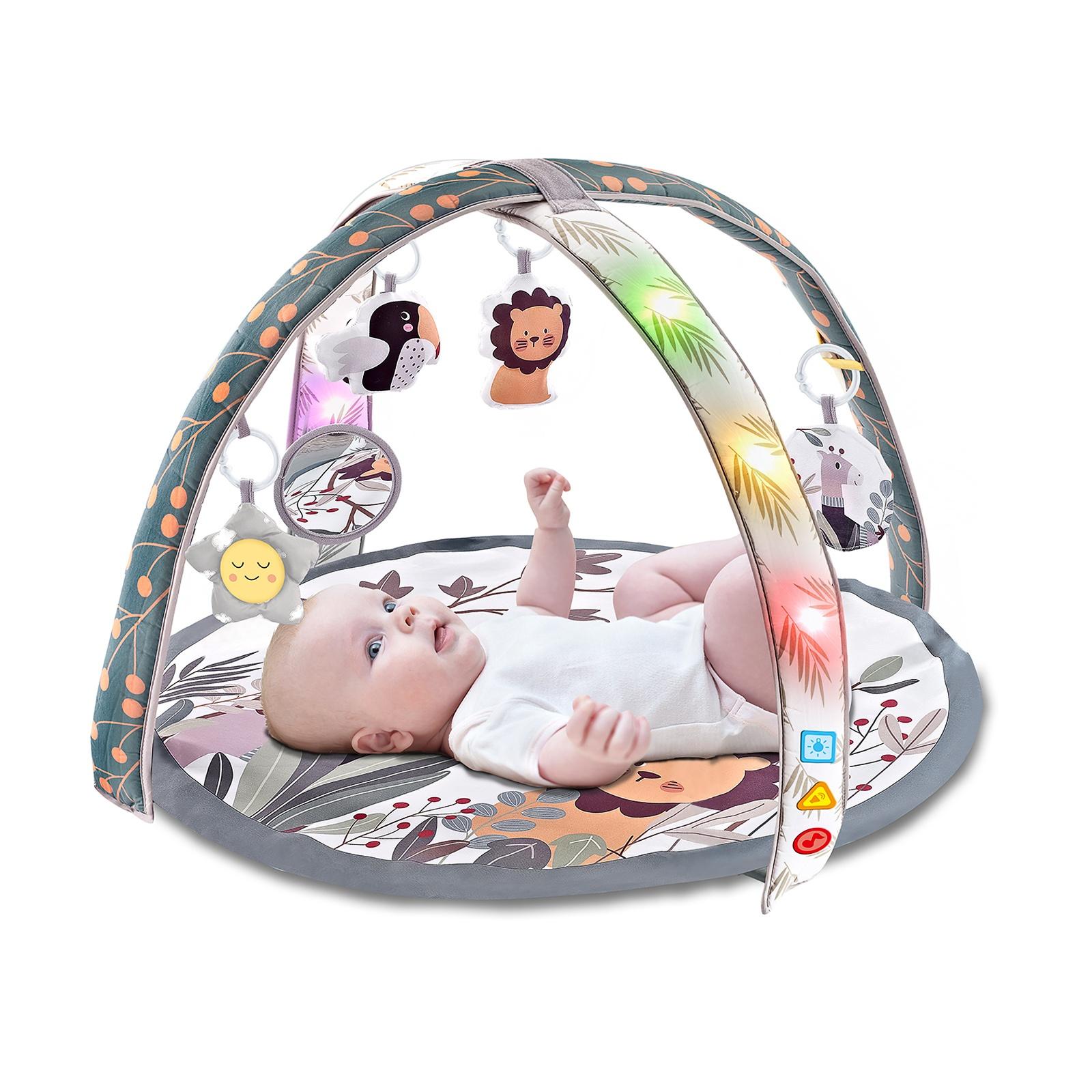 CHIPOLINO Muzička podloga za igru sa svetlom Lion, Siva