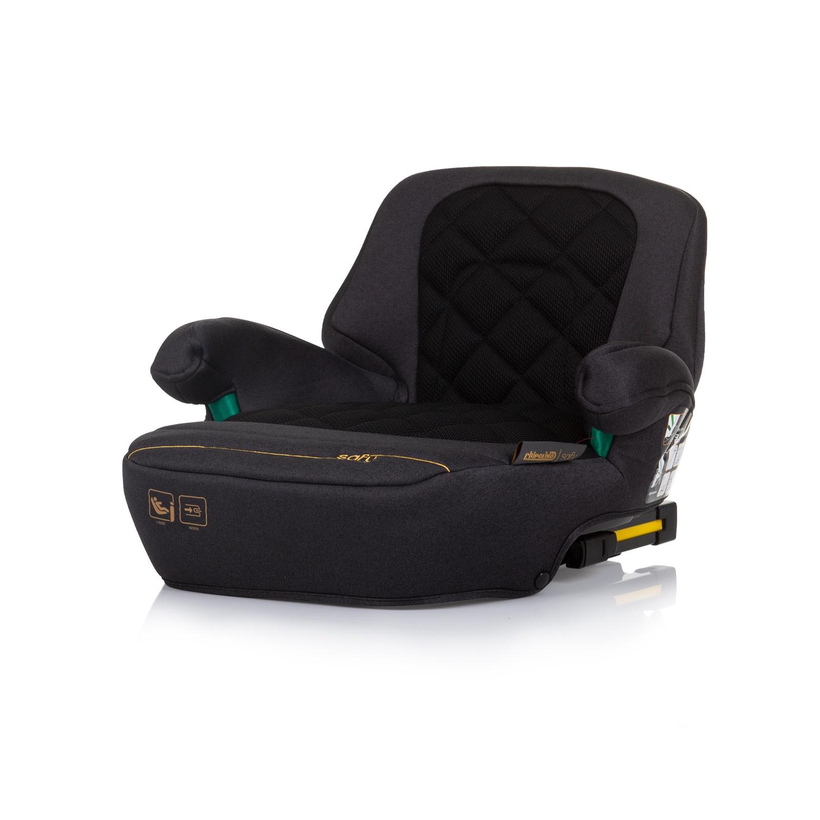 CHIPOLINO Auto sedište Safy buster, 125-150cm, Isofix, Crno