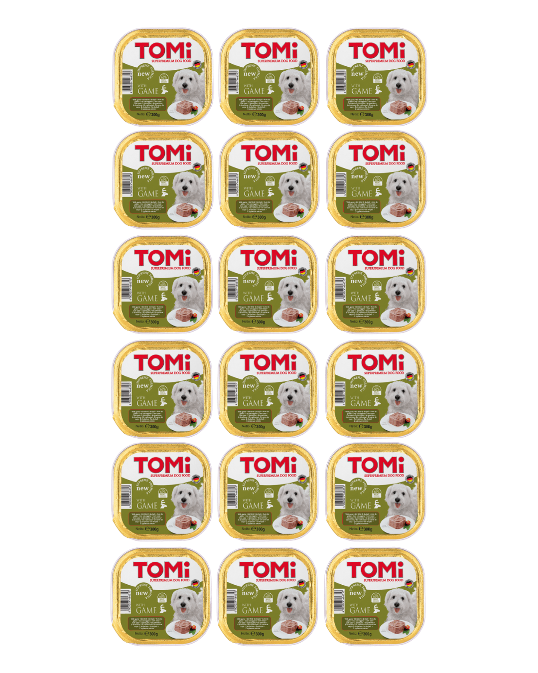 TOMI Pašteta za pse, Divljač, 300g, 18kom