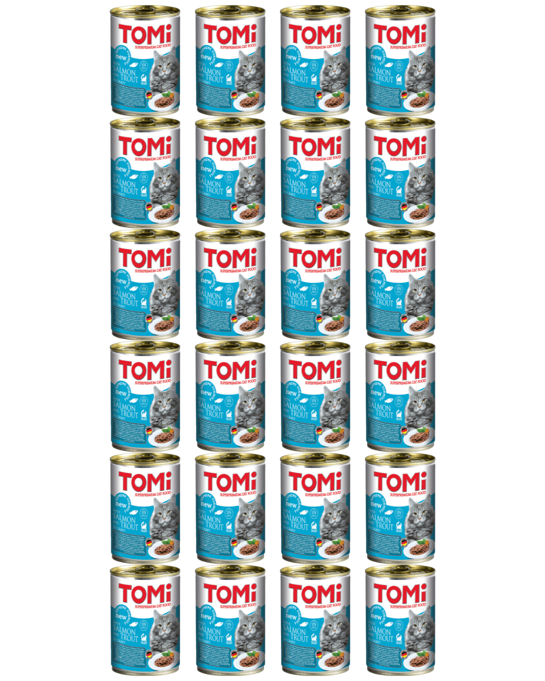 TOMI Konzerva za mačke sa lososom i pastrmkom, 400g, 24kom