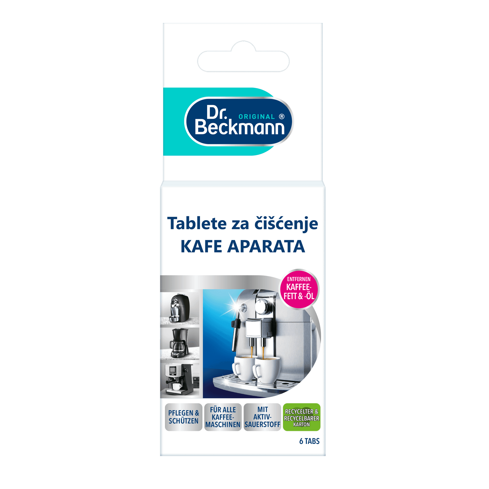 Dr. Beckmann Tablete za čišćenje kafe aparata, 6 komada