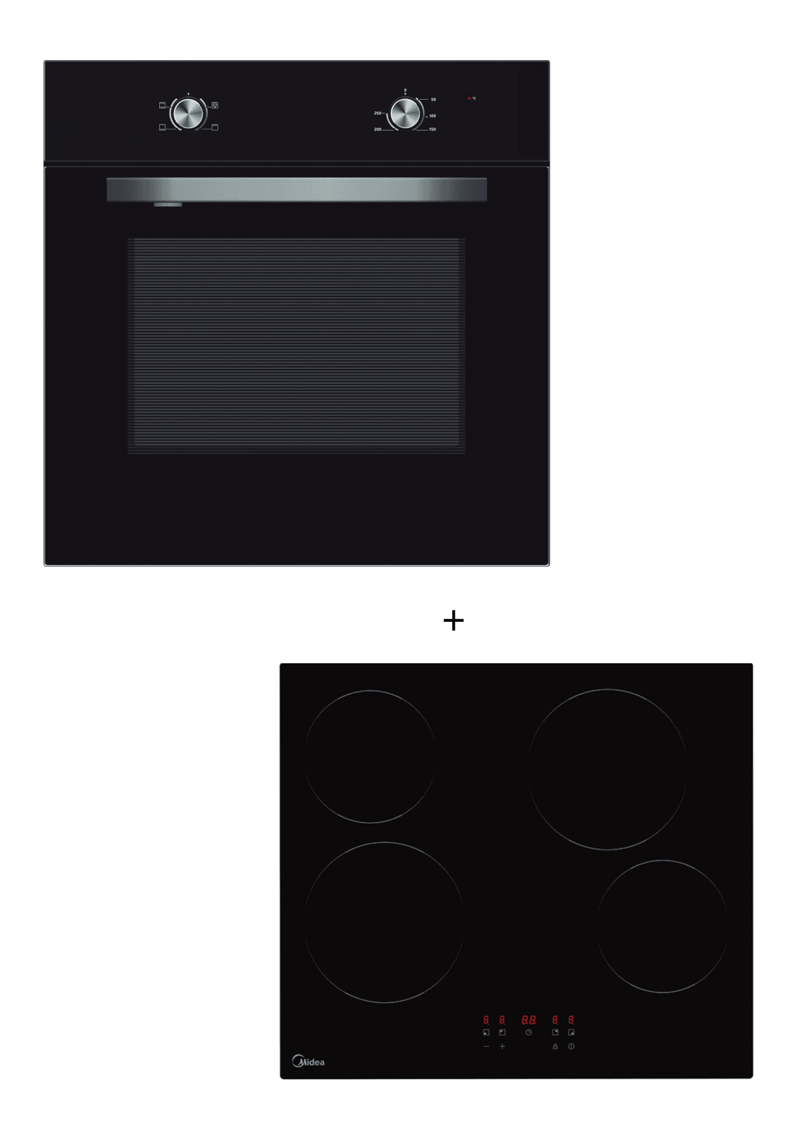Midea Ugradna rerna MD65M40M0-0 + Ugradna ploča MC-6F6004R242