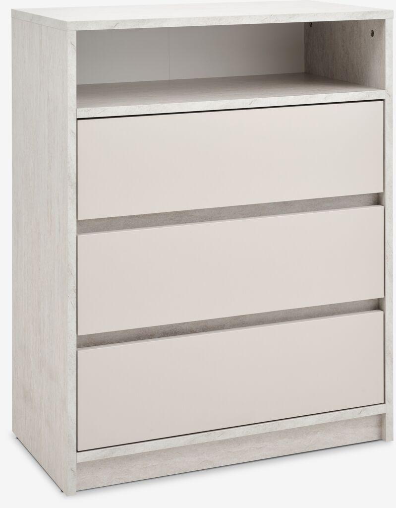 Linnea Komoda sa 3 fioke, Bež