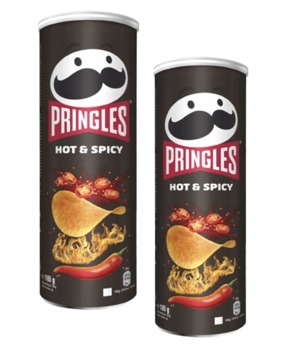 Pringles Čips, Ljut i začinjen, 165g, 2 komada