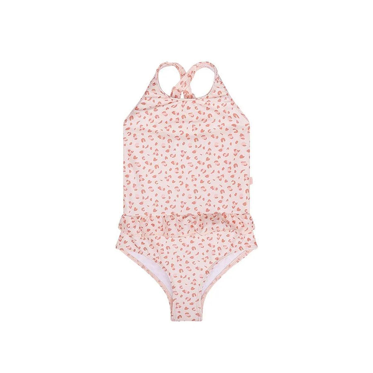 Swim Essentials Jednodelni kupaći kostim za devojčice, Svetloroze