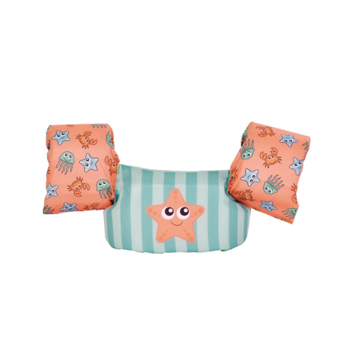 Swim Essentials Pojas za plivanje sa mišićima za decu, 2-6g, Kajsija-tirkizni