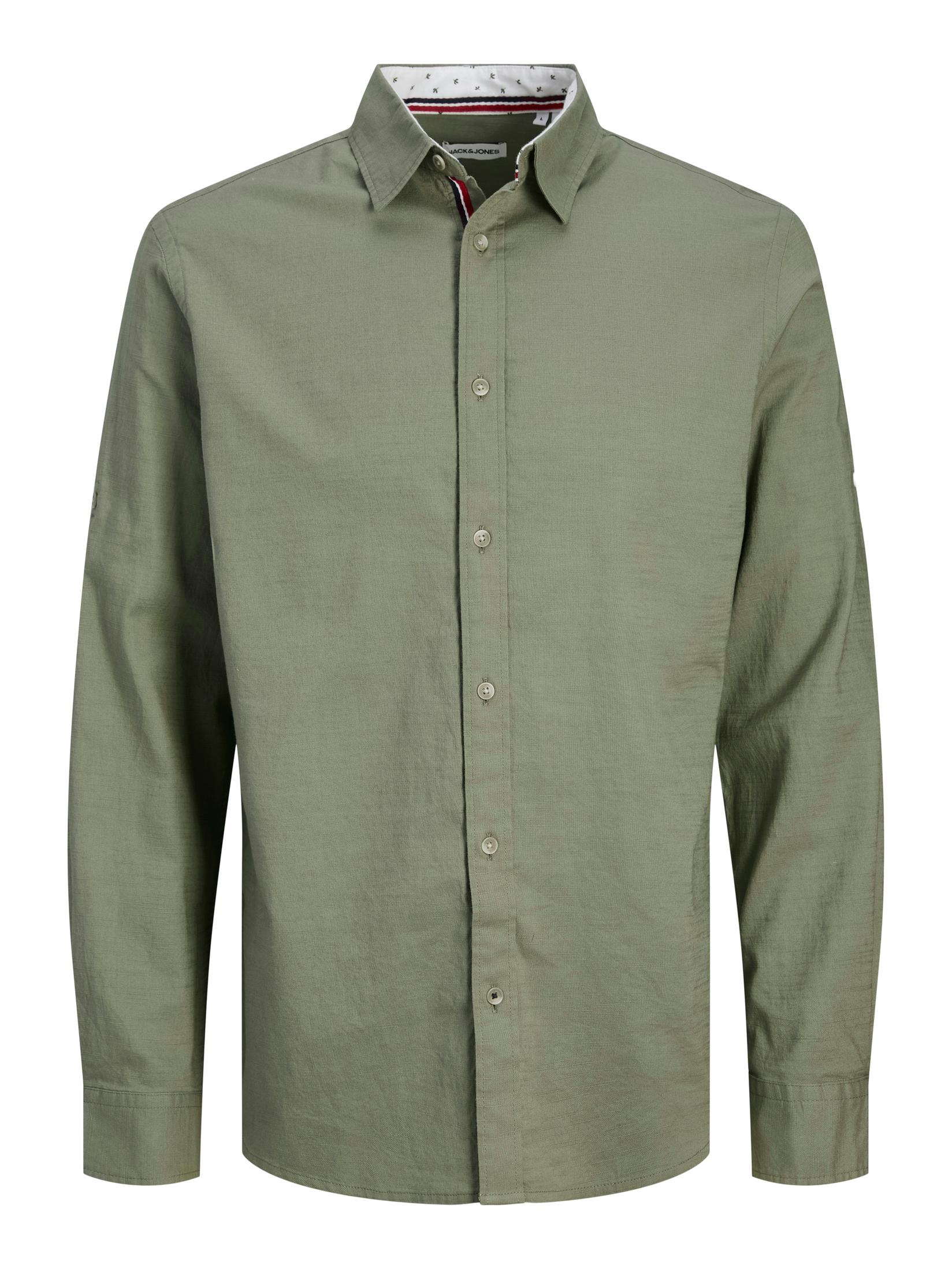 JACK & JONES Muška košulja 12270088, Maslinasta