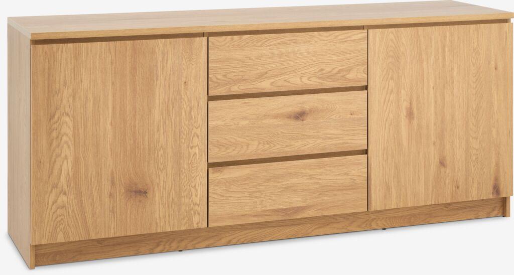 Linnea Komoda sa 2 vrata i 3 fioke, Hrast